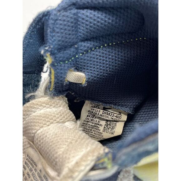 Nike Blazer Mid ‘77 Kids 12C  Navy/White/Gray Hook And Loop DH9822-400 (L12) - Picture 9 of 10